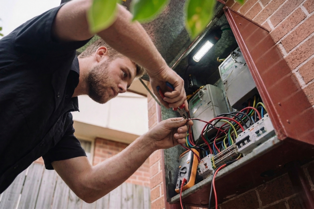 Bellevue Hill electrician performing electrical work
